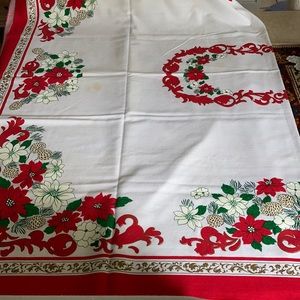 Vintage Christmas tablecloth